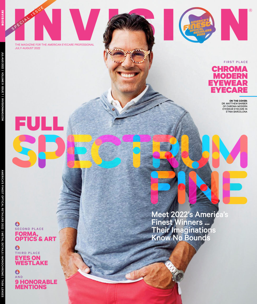 cover of invision magazine featuring chroma modern