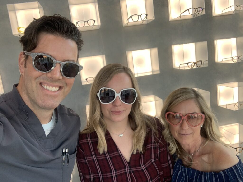 CHROMA Fort Worth optometrist team wearing sunglasses