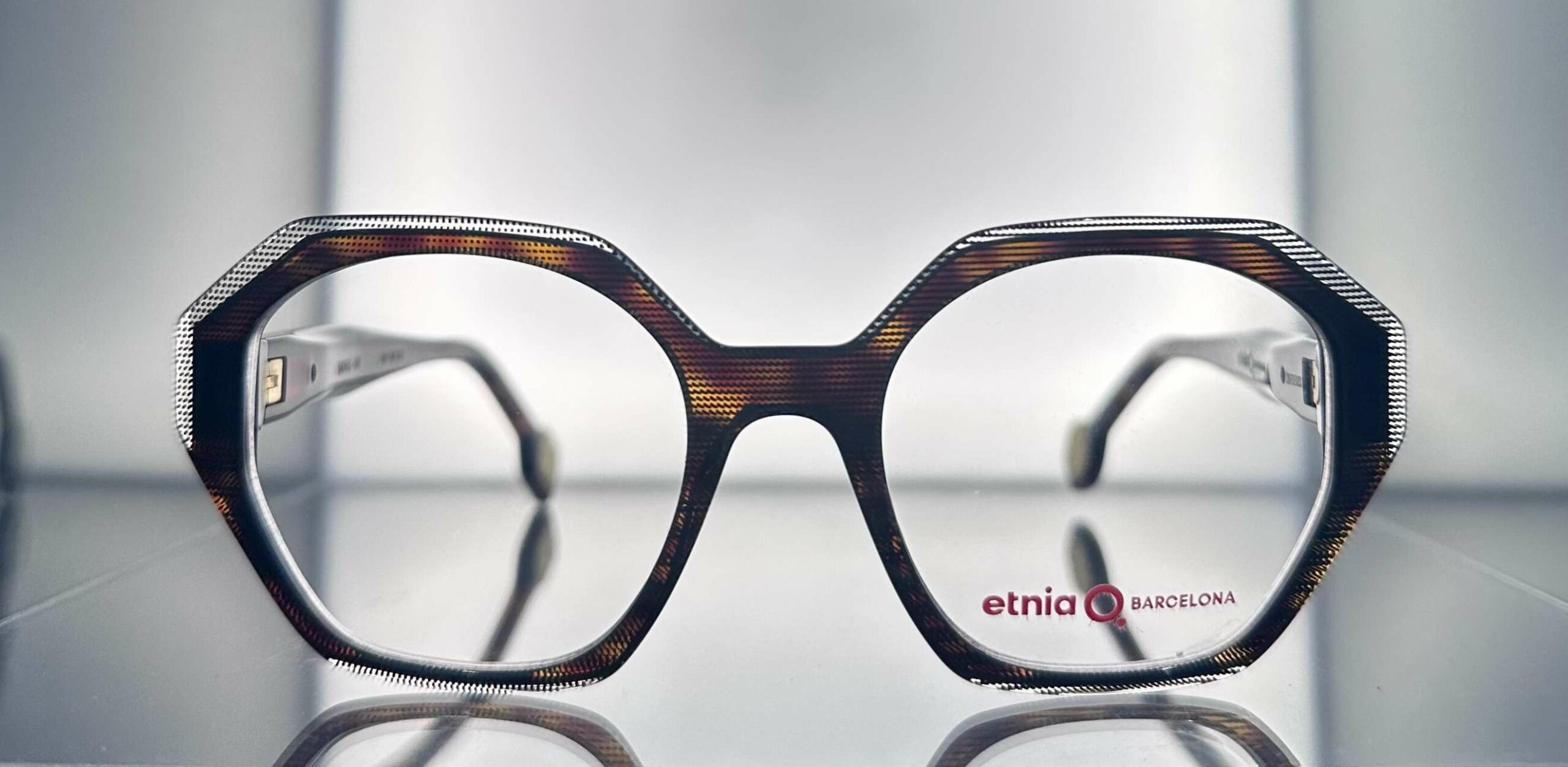 Etnia Barcelona frames on display.