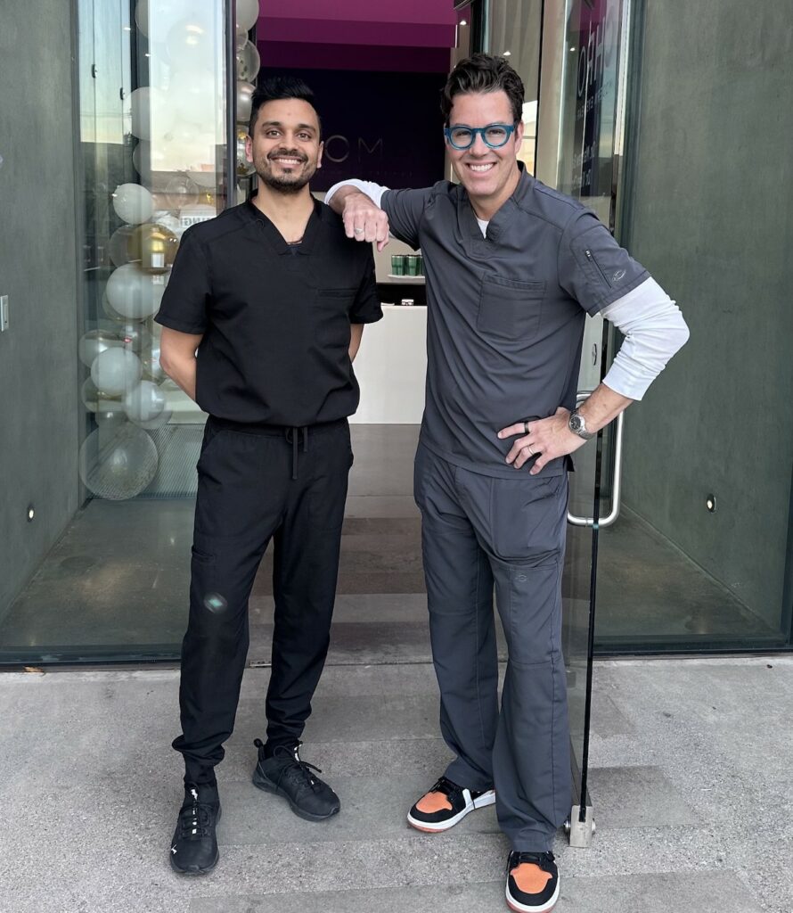 Dr. and Dr. V at the CHROMA entrance.